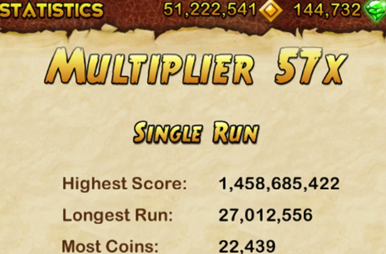 temple run high score temple run high score